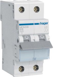 Hager Leitungsschutzschalter      MCN516 