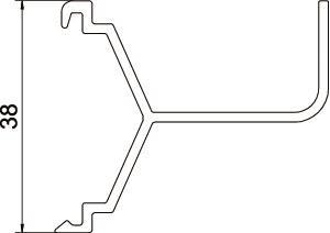 OBO BRK TW Trennwand SIGNA BASE 9010 PVC 