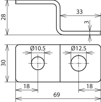 DEHN Endstück Z-Form m.je 1       390499 