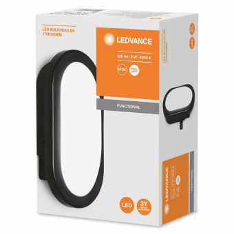 LEDV LED BULKHEAD 6W 840 BK 