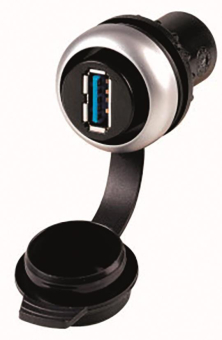 EATON M22-USB Frontelement chrom  147539 