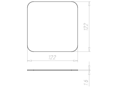 KAIS Ersatz Deck.107x107         1095-13 