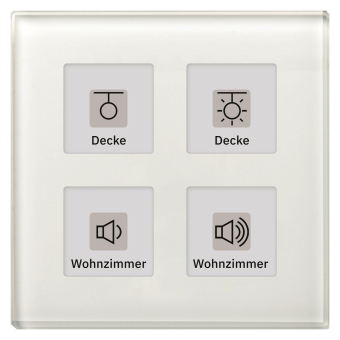 MDT BE-GT04W.01 Glastaster 4fach Plus 