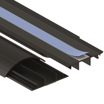 GGK Aufbodenkanal ABK 18x75-9005, PVC 