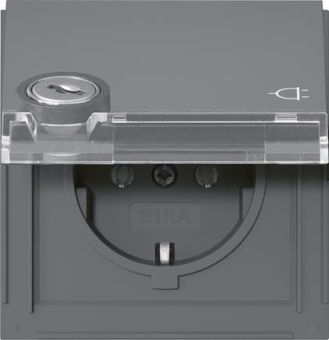 GIRA 456967 SCHUKO-Steckdose Klappdeckel 