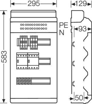 Hensel Ladeverteiler f.2 KV EV 11kW 2100 