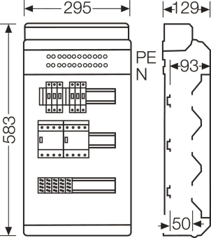 Hensel Ladeverteiler f.2 KV EV 11kW 2100 