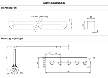 S&H Eckhalter f.Displaystrahler    39473 