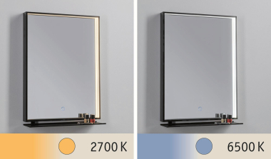 PAULM Spiegel Miro IP44 11W sw     71093 