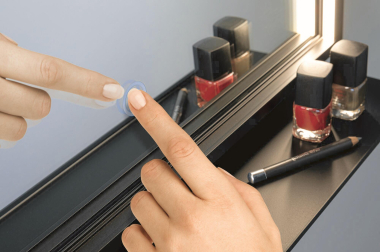 PAULM Spiegel Miro IP44 11W sw     71093 