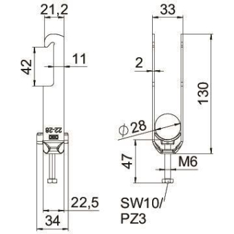 OBO BS-W2-K-28 FT Bügelschelle 2056 2f 