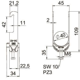 OBO BS-W1-K-40 FT Bügelschelle 2056 