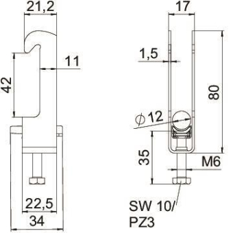 OBO BS-W1-K-12 FT Bügelschelle 2056 