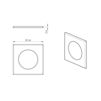 BEG Clip-Designrahmen eckig PD11DE 92994 