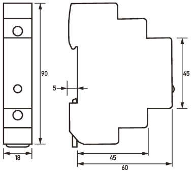 DOEP Leuchtmelder Weiß RL 230-1W 
