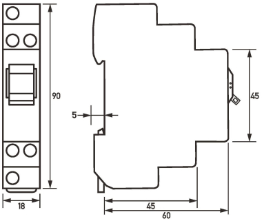 DOEP RG 016-001 Gruppenschalter (I-0-II) 