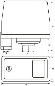 DOEP Druckschalter 4 -10,5 DSP 10-3NC1/2 