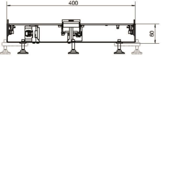 Hager Unterteil BKGD 400x60 m BKGD400601 