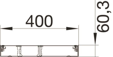 Hager Unterteil BKGD 400x60 m BKGD400601 