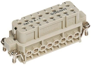 HART Buchseneinsatz 16polig  09200162812 