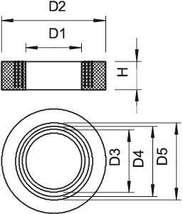 OBO 107 B PG36 Einschnittring PG36 