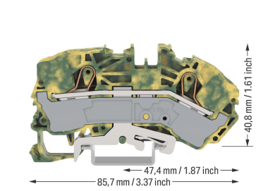 WAGO 2016-7607 2-Leiter-Schutzleiter- 