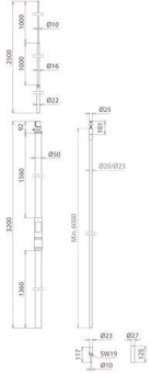 DEHN HVI 20 L6M SR3200 IP RFS2500 GFK AL 