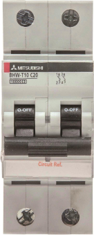 Mitsubishi Sicher-  BHW-T10 2P Type C 6A 