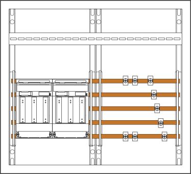 f-tronic NH-Verteiler Trenner      NHV2T 