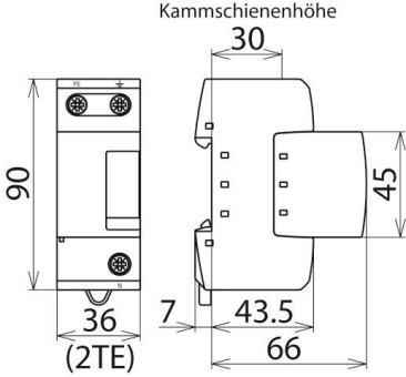 DEHN N-PE-BS-Ableiter DEHNgap M   961101 