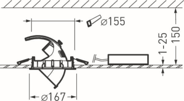 TRILUX Qui155 G3 RF-FL 50-840    9131451 