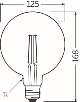 OSR LED Pinecone 4,5-40W/825 E27 gold 
