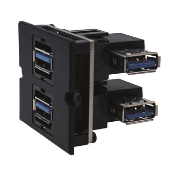 Bachmann Rahmen 2xUSB 3.0 90°    917.059 