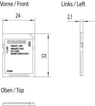 Siemens 6AV66718XB100AX1 SD-Karte 512 