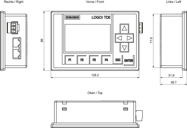 Siemens LOGO! TD Text 6ED1055-4MH08-0BA1 
