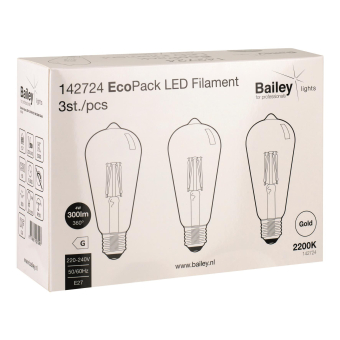 BAIL EcoPack 3pcs LED FIL ST64    142724 