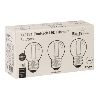 BAIL EcoPack 3pcs LED FIL G45 E27 142721 