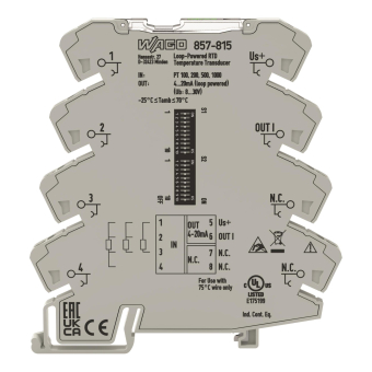 WAGO 857-815 Temperaturmessumformer für 