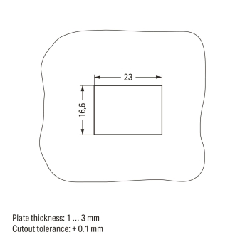 WAGO 770-317 Snap-In-Rahmen,2-polig,1,0 