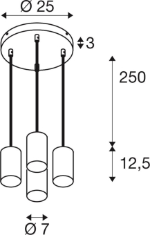 SLV ASTO TUBE, Pendelleuchte,    1006437 