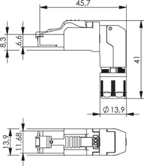 TEGA MFP8 gewinkelt PROFINET J00026A4002 