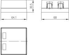 TG Modul-Aufn. 2-fach AP     H02000B0065 