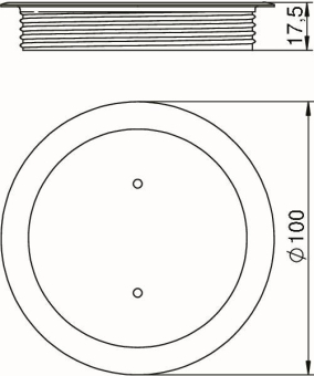 OBO BABN80 9011 Blindabdeckung 