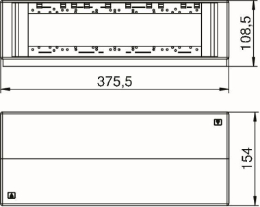 OBO T12L 00C 7011 Telitank 375x154x109 