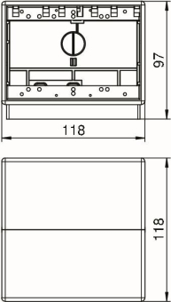 OBO T4B 00C 7011 Telitank 118x118x97 PA 