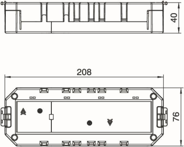 OBO MT4 45 3-1 Modulträger geschlossen 