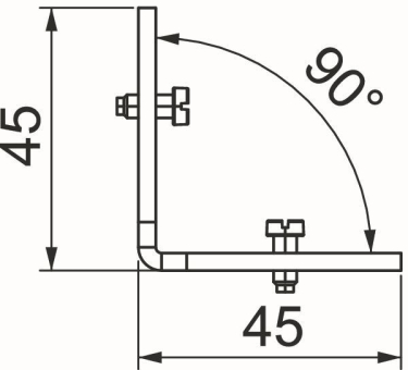 OBO OKU VW Verbindungswinkel f.T- 