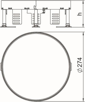 OBO RKR2 7M 25 Runde Kassette blind 