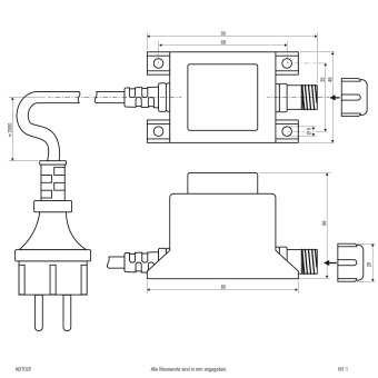 EVN Trafo 12V/Ac IP44 20W für     ABT020 
