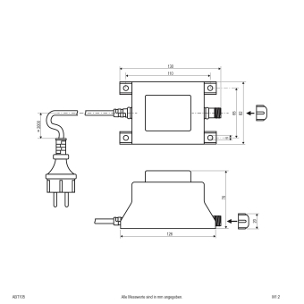 EVN Trafo 12V/Ac IP44 105W für    ABT105 